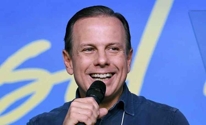 Na noite desta quinta-feira, (8/3), Doria receberá o pedido para ser candidato em uma reunião de diretórios regionais do PSDB na capital paulista(foto: AFP / EVARISTO SA) Na noite desta quinta-feira, (8/3), Doria receberá o pedido para ser candidato em uma reunião de diretórios regionais do PSDB na capital paulista(foto: AFP / EVARISTO SA)