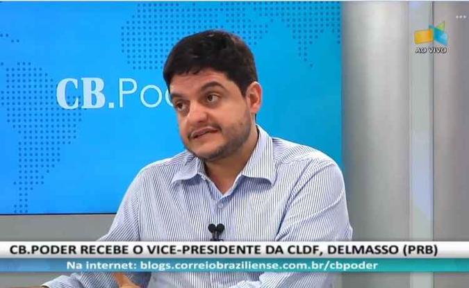Rodrigo Delmasso (PRB) foi eleito vice-presidente da Câmara Legislativa(foto: Reprodução/Vídeo) Rodrigo Delmasso (PRB) foi eleito vice-presidente da Câmara Legislativa(foto: Reprodução/Vídeo)