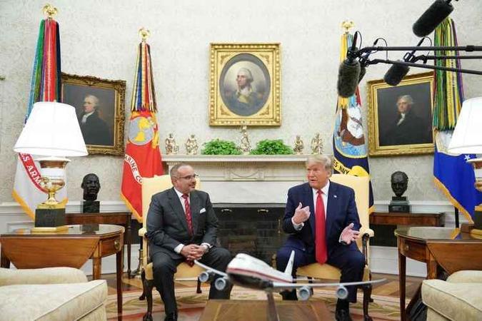 Trump recebe o príncipe herdeiro do Bahrein, Salman bin Hamad al-Khalifa: Trump recebe o príncipe herdeiro do Bahrein, Salman bin Hamad al-Khalifa:
