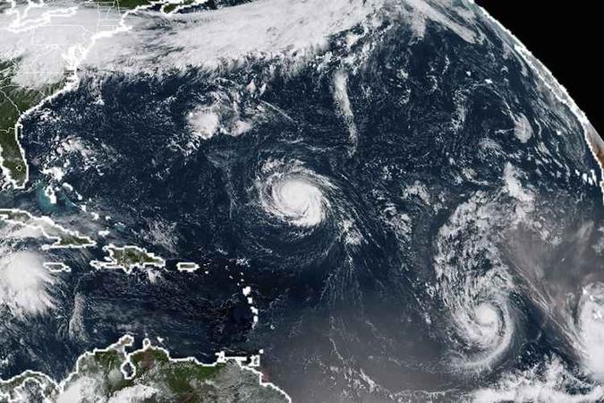 Espera-se que Florence se transforme em furacão ao longo deste domingo(foto: NOAA/RAMMB/AFP) Espera-se que Florence se transforme em furacão ao longo deste domingo(foto: NOAA/RAMMB/AFP)
