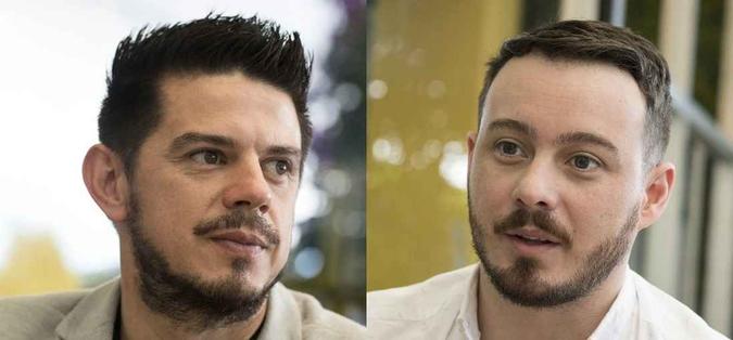 Anthony Venegas, de 33 anos, e Michael Rodríguez, de 38, enviaram uma carta a Francisco para pedir a audiência(foto: Ezequiel BECERRA / AFP ) Anthony Venegas, de 33 anos, e Michael Rodríguez, de 38, enviaram uma carta a Francisco para pedir a audiência(foto: Ezequiel BECERRA / AFP )