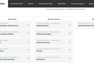 FGV tem 146 vagas no segundo semestre para transferência e reingresso