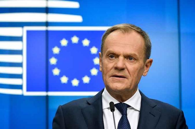 Presidente do Conselho Europeu, Donald Tusk(foto: JOHN THYS / AFP) Presidente do Conselho Europeu, Donald Tusk(foto: JOHN THYS / AFP)