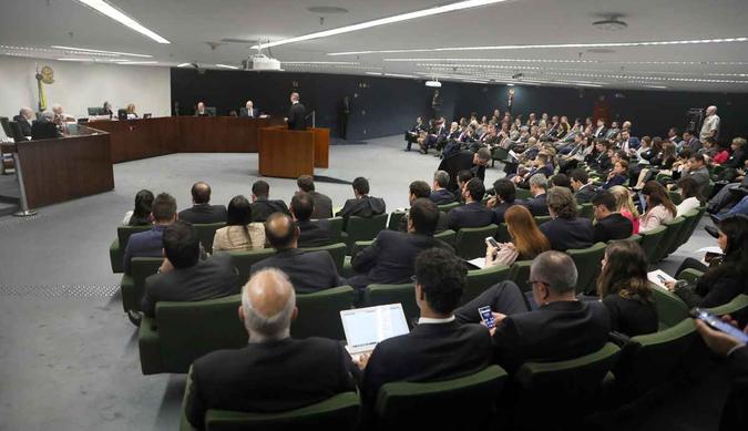 A sessão da Segunda Turma do STF nesta terça-feira: julgamento não foi concluído(foto: Nelson Jr./SCO/STF)