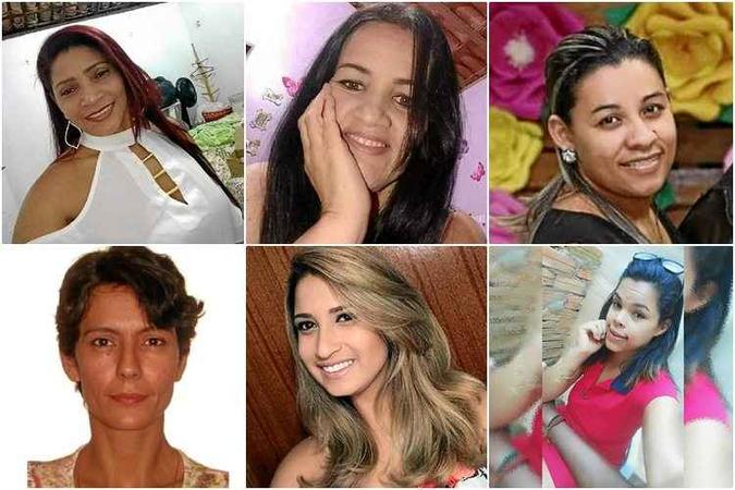 Seis das 26 vítimas de feminicídio neste ano na capital federal(foto: Facebook/Reprodução - Divulgacao/PCDF - Arquivo Pessoal) Seis das 26 vítimas de feminicídio neste ano na capital federal(foto: Facebook/Reprodução - Divulgacao/PCDF - Arquivo Pessoal)