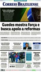 Confira a Capa do Jornal Correio Braziliense do dia 20/11/2018