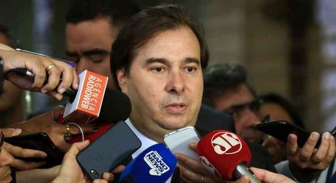 O presidente da República em exercício, Rodrigo Maia(foto: Alex Ferreira/Câmara dos Deputados - 14/12/17) O presidente da República em exercício, Rodrigo Maia(foto: Alex Ferreira/Câmara dos Deputados - 14/12/17)