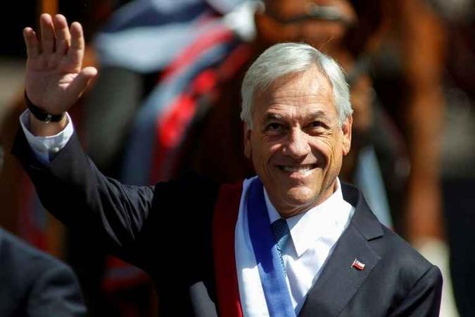 O presidente chileno, Sebastián Piñera, em Santiago(foto: AFP / Claudio Reyes) O presidente chileno, Sebastián Piñera, em Santiago(foto: AFP / Claudio Reyes)