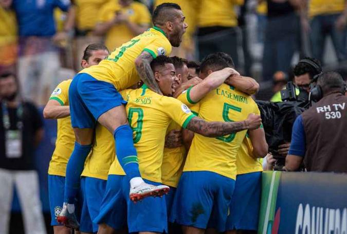 A série documental 'Tudo ou nada: Seleção brasileira' mostrará os bastidores da Seleção Canarinho durante a Copa América 2019(foto: Pedro Martins/MowaPress) A série documental 'Tudo ou nada: Seleção brasileira' mostrará os bastidores da Seleção Canarinho durante a Copa América 2019(foto: Pedro Martins/MowaPress)
