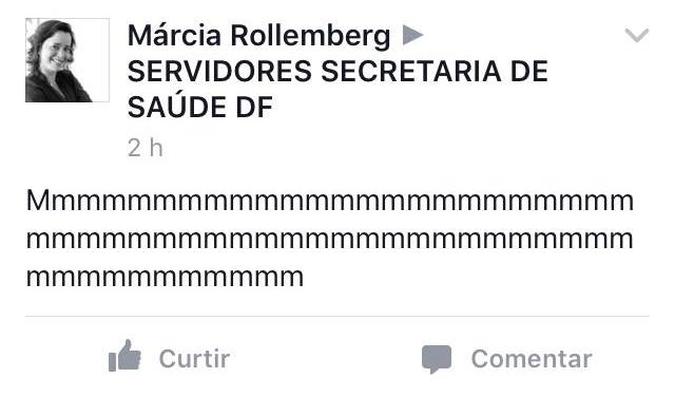 A primeira dama esclareceu aos seguidores que não foi a responsável pelas publicações(foto: Facebook/Reprodução) A primeira dama esclareceu aos seguidores que não foi a responsável pelas publicações(foto: Facebook/Reprodução)