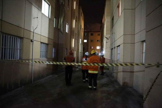 Explosão afetou doze apartamentos do prédio Divulgação/CBMDF Explosão afetou doze apartamentos do prédio Divulgação/CBMDF