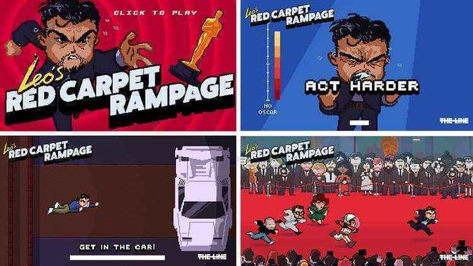 (foto: Divulgação/Leo's Red Carpet Rampage/The Line Animation/Electric Theatre Collective) (foto: Divulgação/Leo's Red Carpet Rampage/The Line Animation/Electric Theatre Collective)