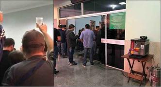 Para cumprir a promessa de não se despedir com lágrimas, os parentes do mecânico decidiram fazer uma festa com um barril de chope e moda de viola tocando durante todo o velório do homem(foto: Família Ferrari/Arquivo Pessoal) Para cumprir a promessa de não se despedir com lágrimas, os parentes do mecânico decidiram fazer uma festa com um barril de chope e moda de viola tocando durante todo o velório do homem(foto: Família Ferrari/Arquivo Pessoal)