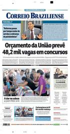 Confira a Capa do Jornal Correio Braziliense do dia 17/01/2019