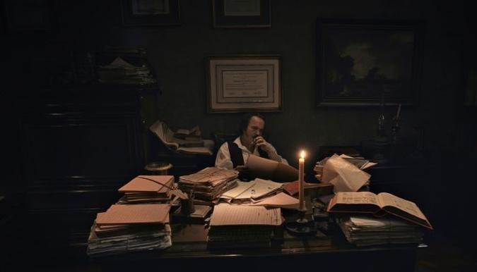 Kardec (Leonardo Medeiros): espírito de observação, em uma série de pesquisas em torno de fenômenos inexplicáveis(foto: Sony Pictures/Divulgação) Kardec (Leonardo Medeiros): espírito de observação, em uma série de pesquisas em torno de fenômenos inexplicáveis(foto: Sony Pictures/Divulgação)