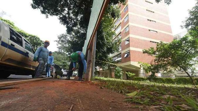 Moradores teriam reclamado de obras que aconteceram até meia-noite(foto: Ed Alves/CB/D.A Press) Moradores teriam reclamado de obras que aconteceram até meia-noite(foto: Ed Alves/CB/D.A Press)