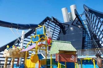 O parque aquático infantil tem toboágua. Em todo o navio, são quatro piscinas(foto: MSC/Divulgação) O parque aquático infantil tem toboágua. Em todo o navio, são quatro piscinas(foto: MSC/Divulgação)