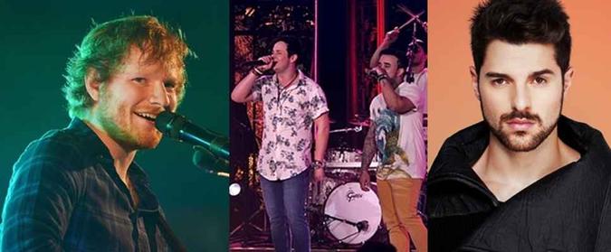 Ed Sheeran, Matheus e Kauan e Alok são os destaques da lista divulgada pelo Spotify (foto: Internet/Reprodução ) Ed Sheeran, Matheus e Kauan e Alok são os destaques da lista divulgada pelo Spotify (foto: Internet/Reprodução )