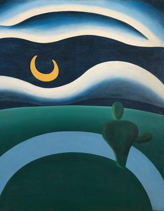 'A lua' será exibido junto com quadros modernistas(foto: Tarsila do Amaral) 'A lua' será exibido junto com quadros modernistas(foto: Tarsila do Amaral)