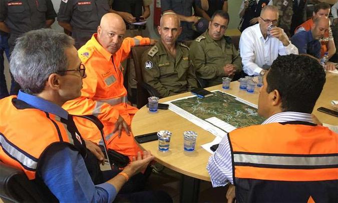 Romeu Zema se reuniu com equipe de israelenses nesta manhã(foto: Reprodução/Twitter ) Romeu Zema se reuniu com equipe de israelenses nesta manhã(foto: Reprodução/Twitter )