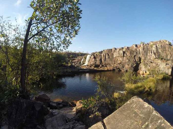 Cataratas dos Couros, Chapada dos Veadeiros. (foto: Rodrigo Melchior/Divulgação) Cataratas dos Couros, Chapada dos Veadeiros. (foto: Rodrigo Melchior/Divulgação)