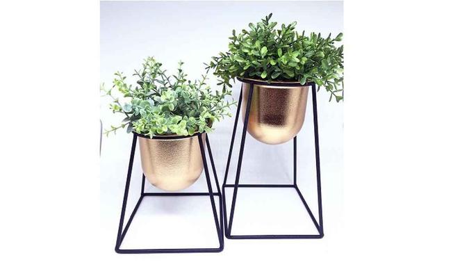 Suportes de plantas, da cerrado Chic (preço sob consulta)Cerrado Chic/Divulgação Suportes de plantas, da cerrado Chic (preço sob consulta)Cerrado Chic/Divulgação
