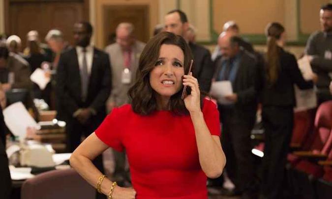 Julia Louis-Dreyfus conquistou seis prêmios Emmy consecutivos por interpretar Selina Meyer(foto: HBO/Divulgacao) Julia Louis-Dreyfus conquistou seis prêmios Emmy consecutivos por interpretar Selina Meyer(foto: HBO/Divulgacao)