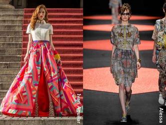 A cintura marcada foi quase uma unanimidade e passeou por todo o tipo de peça e comprimento, ganhando um ar elegante e romântico nas peças com caudas longas e capas compridas.(foto: AGENCIA FOTOSITE/Divulgação) A cintura marcada foi quase uma unanimidade e passeou por todo o tipo de peça e comprimento, ganhando um ar elegante e romântico nas peças com caudas longas e capas compridas.(foto: AGENCIA FOTOSITE/Divulgação)