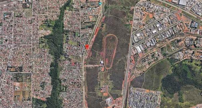 Via passa ao lado de reserva ambiental. Justiça pede que o DER instale passagem para animais e faça estudos para a implantação de ciclovias(foto: Reprodução/Google Maps) Via passa ao lado de reserva ambiental. Justiça pede que o DER instale passagem para animais e faça estudos para a implantação de ciclovias(foto: Reprodução/Google Maps)