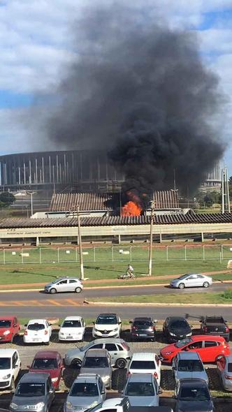 Subestação da CEB fica próximo do Estádio Nacional e da 5ª Delegacia de Polícia(foto: Reprodução/Gileno Lantyer.)