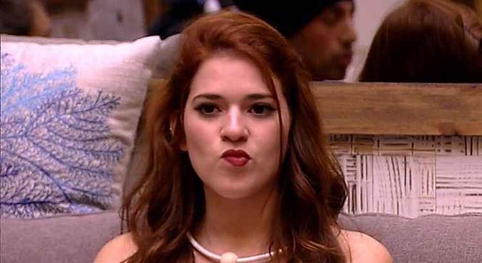 Ana Clara não gostou de indicada ao paredão(foto: Reprodução/TV Globo) Ana Clara não gostou de indicada ao paredão(foto: Reprodução/TV Globo)