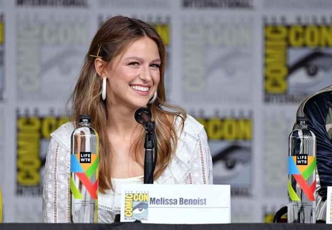 Melissa Benoist na Comic Con, em julho(foto: Mike Coppola) Melissa Benoist na Comic Con, em julho(foto: Mike Coppola)