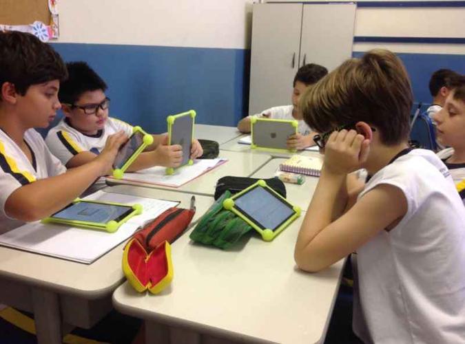 Sala de aula invertida e videoaulas est�o entre as estrat�gias usadas por escola p�blica no Cear� (foto: Escola Divina Provid�ncia/ Divulga��o)