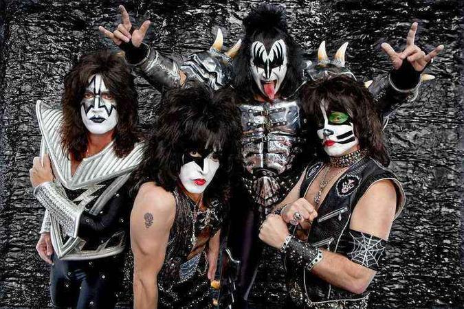 Jornal ainda afirma que essa pode ser a turnê de despedida da banda norte-americana(foto: Banda Kiss/Divulgação) Jornal ainda afirma que essa pode ser a turnê de despedida da banda norte-americana(foto: Banda Kiss/Divulgação)