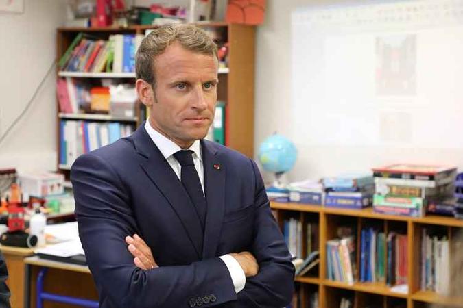 A popularidade de Macron caiu de 41% em julho a 31% em agosto, o menor índice desde que assumiu a presidência em maio de 2017(foto: AFP / POOL) A popularidade de Macron caiu de 41% em julho a 31% em agosto, o menor índice desde que assumiu a presidência em maio de 2017(foto: AFP / POOL)