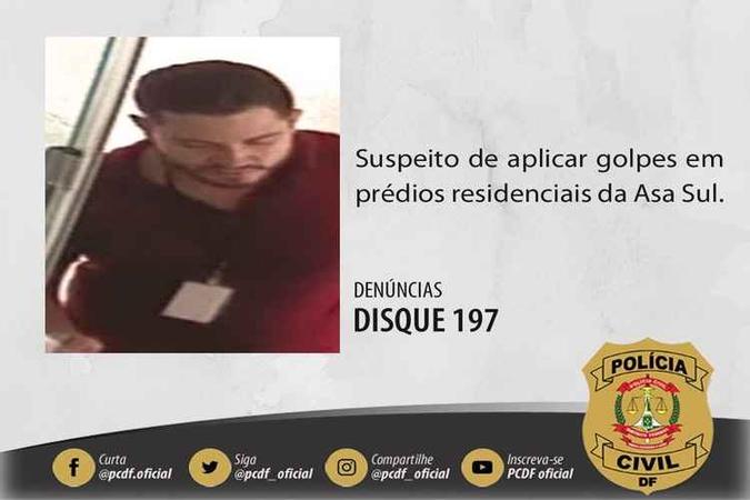 O homem se identificava pelo nome de Lucas(foto: Divulgação/PCDF) O homem se identificava pelo nome de Lucas(foto: Divulgação/PCDF)
