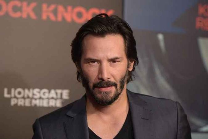 Keanu Reeves retorna ao papel de Neo, protagonista do longa (foto: Jason Kempin/CB/D.A Press) Keanu Reeves retorna ao papel de Neo, protagonista do longa (foto: Jason Kempin/CB/D.A Press)