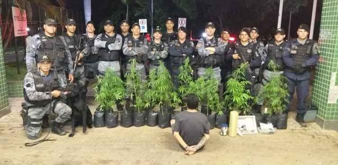 A operação foi realizada pelo GTOP 33 e o Batalhão de Policiamento de Cães (BPCães)(foto: PMDF/Divulgação) A operação foi realizada pelo GTOP 33 e o Batalhão de Policiamento de Cães (BPCães)(foto: PMDF/Divulgação)
