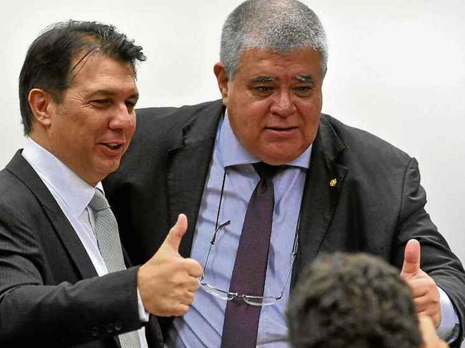Arthur Maia e Carlos Marun: governo ainda não encontrou o equilíbrio entre uma reforma politicamente viável e a economicamente aceitável(foto: Minervino Junior/CB/D.A Press - 3/5/17 ) Arthur Maia e Carlos Marun: governo ainda não encontrou o equilíbrio entre uma reforma politicamente viável e a economicamente aceitável(foto: Minervino Junior/CB/D.A Press - 3/5/17 )