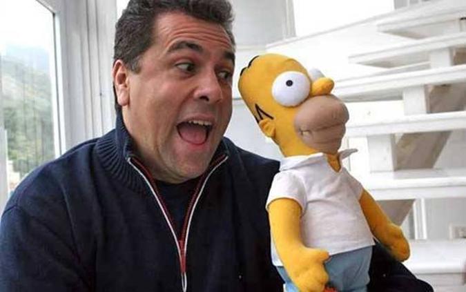 Vasconcellos sempre foi fã do seriado Os Simpsons(foto: Arquivo Pessoal/Divulgação) Vasconcellos sempre foi fã do seriado Os Simpsons(foto: Arquivo Pessoal/Divulgação)