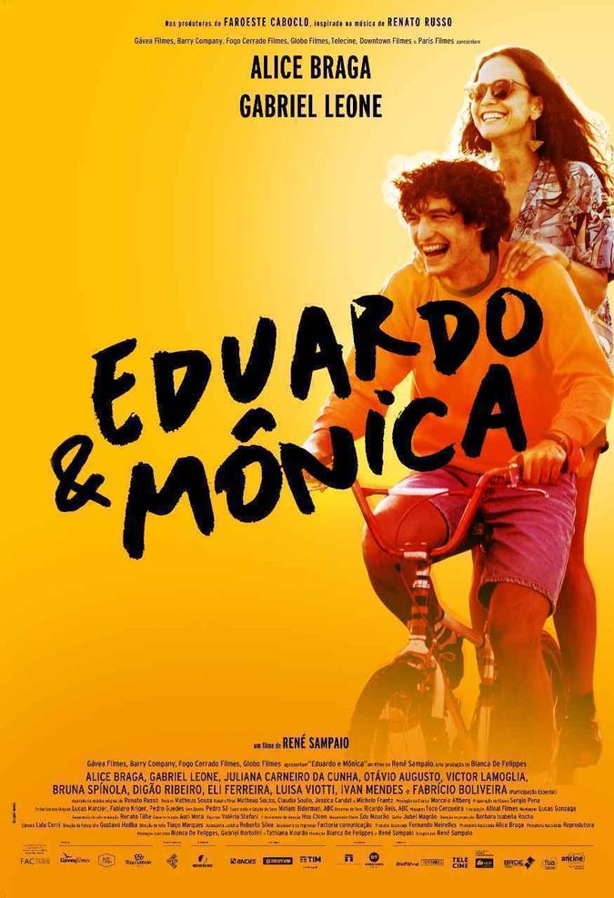 Cartaz oficial do longa 'Eduardo e Mônica'(foto: Divulgação) Cartaz oficial do longa 'Eduardo e Mônica'(foto: Divulgação)