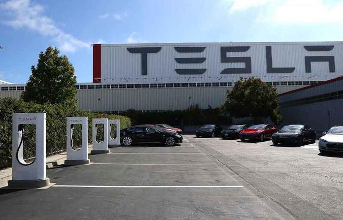 Tesla Motors, na Califórnia(foto: Justin Sullivan/AFP) Tesla Motors, na Califórnia(foto: Justin Sullivan/AFP)