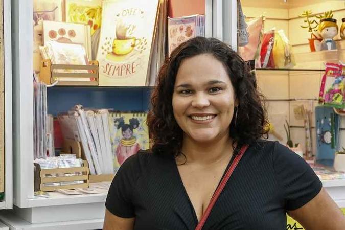 Cynara Navarro, cliente da loja do CasaPark(foto: Nícolas Braga/Esp. CB/D.A Press) Cynara Navarro, cliente da loja do CasaPark(foto: Nícolas Braga/Esp. CB/D.A Press)