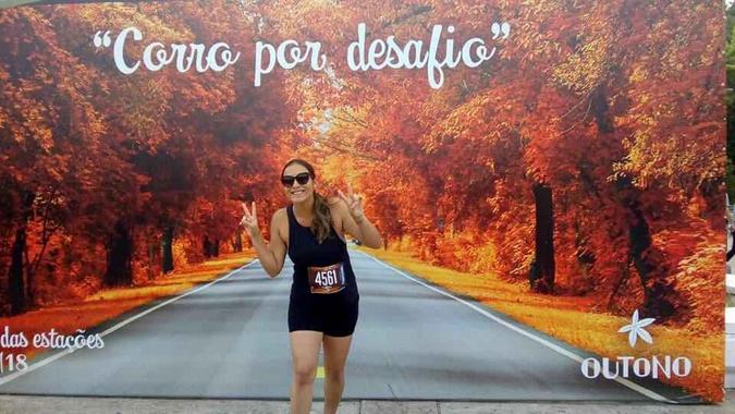 Ariana Braga optou por fazer corridas em jejum e se adaptou bem, mas não encontrou o mesmo resultado com a musculação e o crossfit(foto: Arquivo Pessoal) Ariana Braga optou por fazer corridas em jejum e se adaptou bem, mas não encontrou o mesmo resultado com a musculação e o crossfit(foto: Arquivo Pessoal)