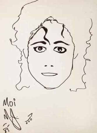 Autorretrato de Michael Jackson(foto: Reprodução/MetroUK) Autorretrato de Michael Jackson(foto: Reprodução/MetroUK)