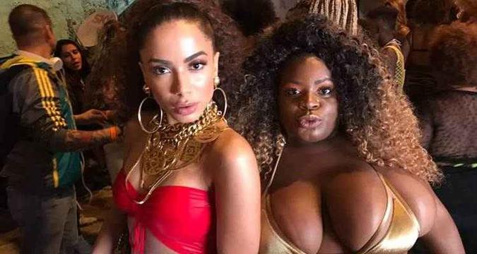 Anitta e Jojo na gravação do clipe 'Vai, malandra'(foto: Facebook/Reprodução) Anitta e Jojo na gravação do clipe 'Vai, malandra'(foto: Facebook/Reprodução)