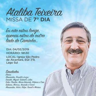 Missa de sétimo dia acontecerá em igreja do Lago Sul Missa de sétimo dia acontecerá em igreja do Lago Sul
