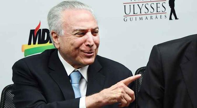 Temer, que é torcedor do São Paulo, não costuma usar associações com o futebol em suas falas(foto: Evaristo Sa/AFP) Temer, que é torcedor do São Paulo, não costuma usar associações com o futebol em suas falas(foto: Evaristo Sa/AFP)