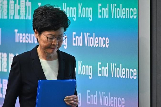 Chefe do Executivo de Hong Kong, Carrie Lam.(foto: Philip Fong/AFP) Chefe do Executivo de Hong Kong, Carrie Lam.(foto: Philip Fong/AFP)
