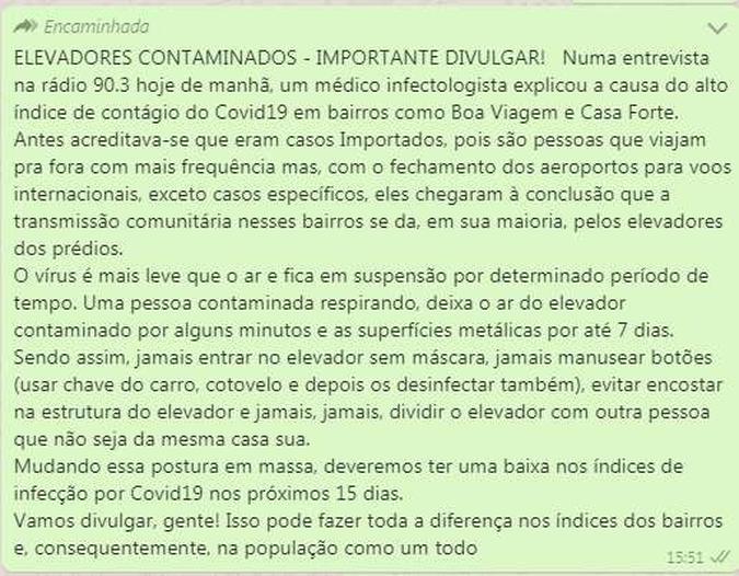(foto: Reprodução/WhatsApp) (foto: Reprodução/WhatsApp)